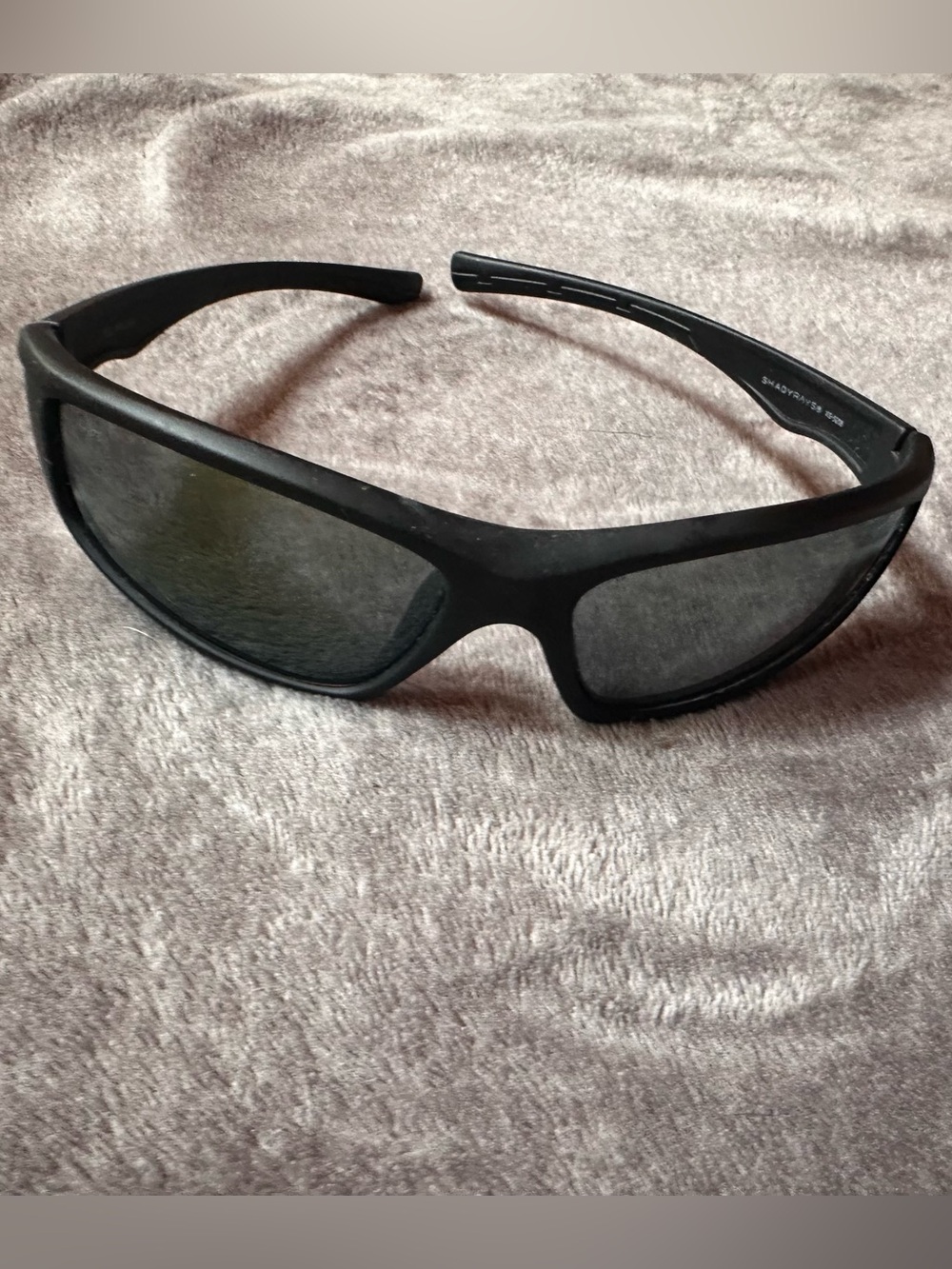 Shady Rays X Series Black Polarized Sport Wrap Sunglasses S/R Logo Unisex